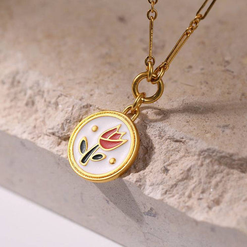 Vintage Tulip Glaze Necklace Bracelet Earrings (Purchase Individually) - Zafari Studio Jewelry